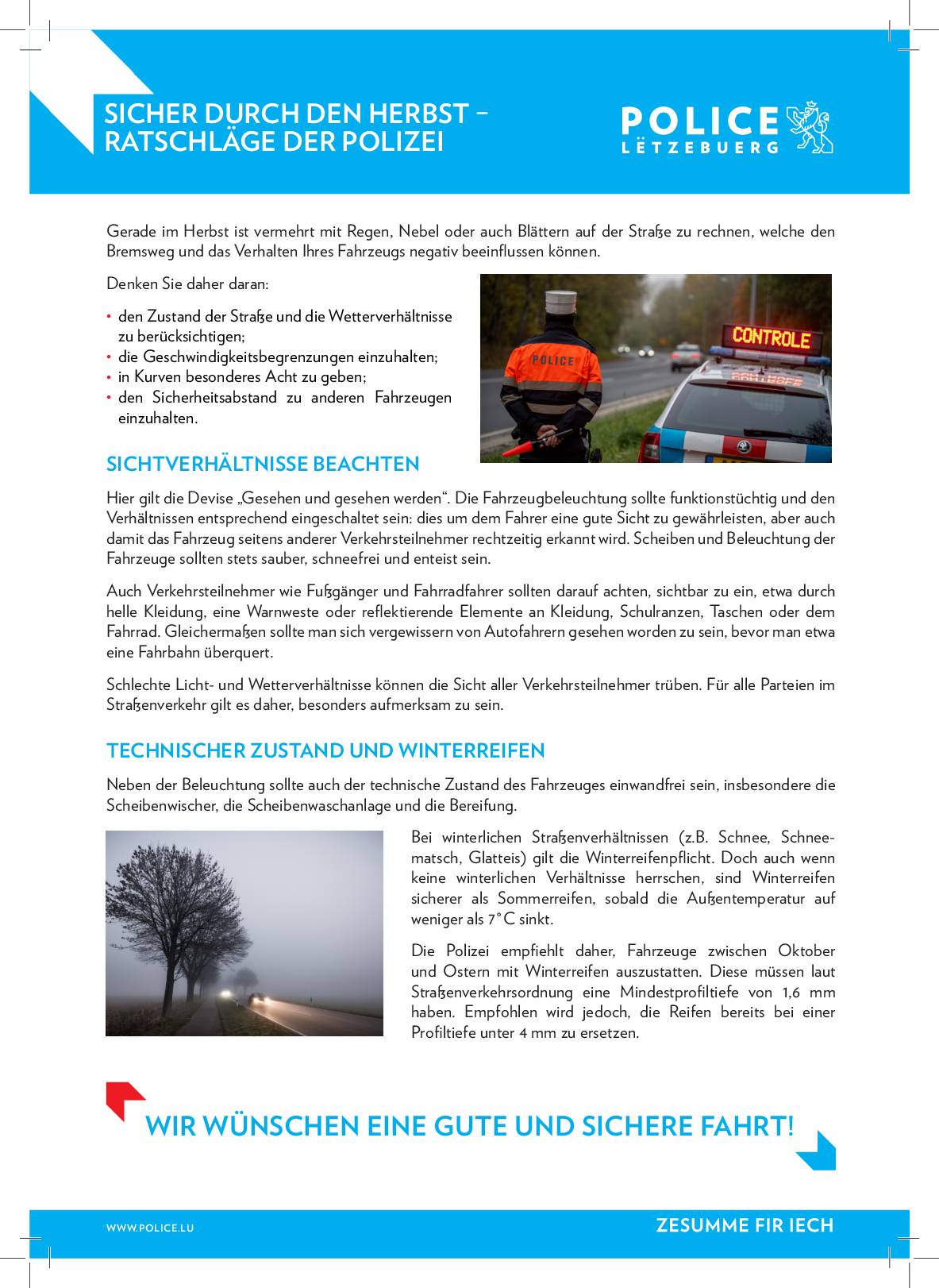 Police Luxembourg - Campagnes de prévention