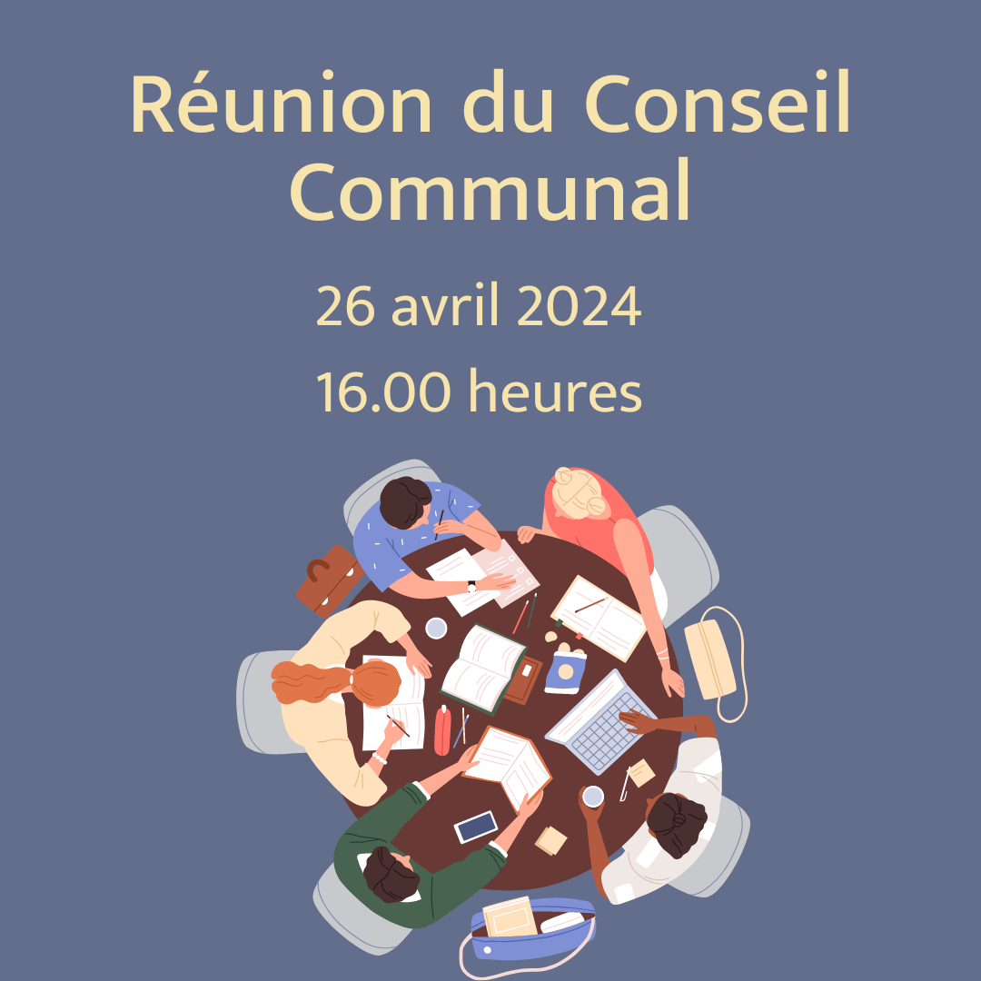 Réunion du Conseil Communal - 26.04.2024