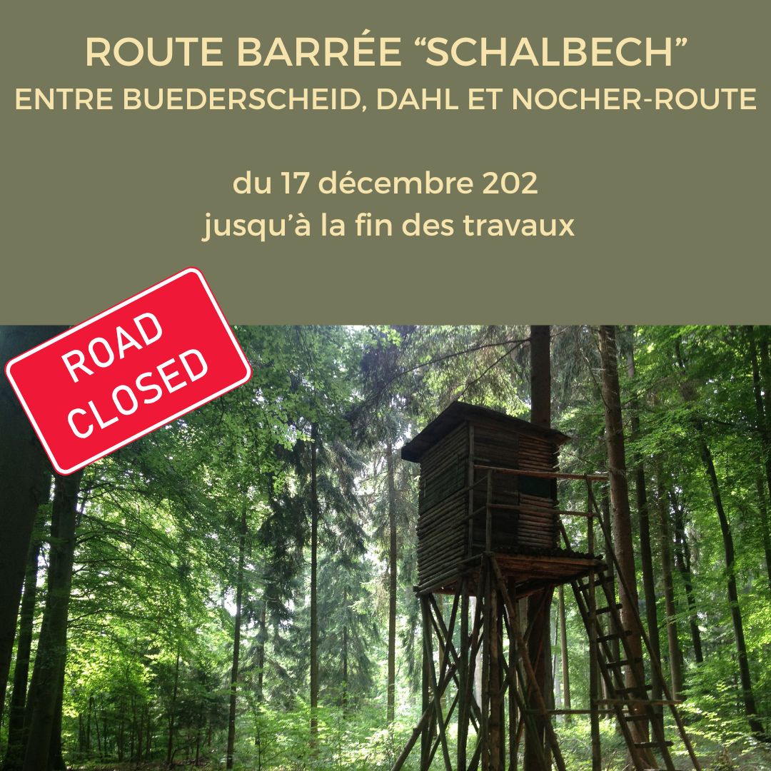 Route barrée "Schalbech"