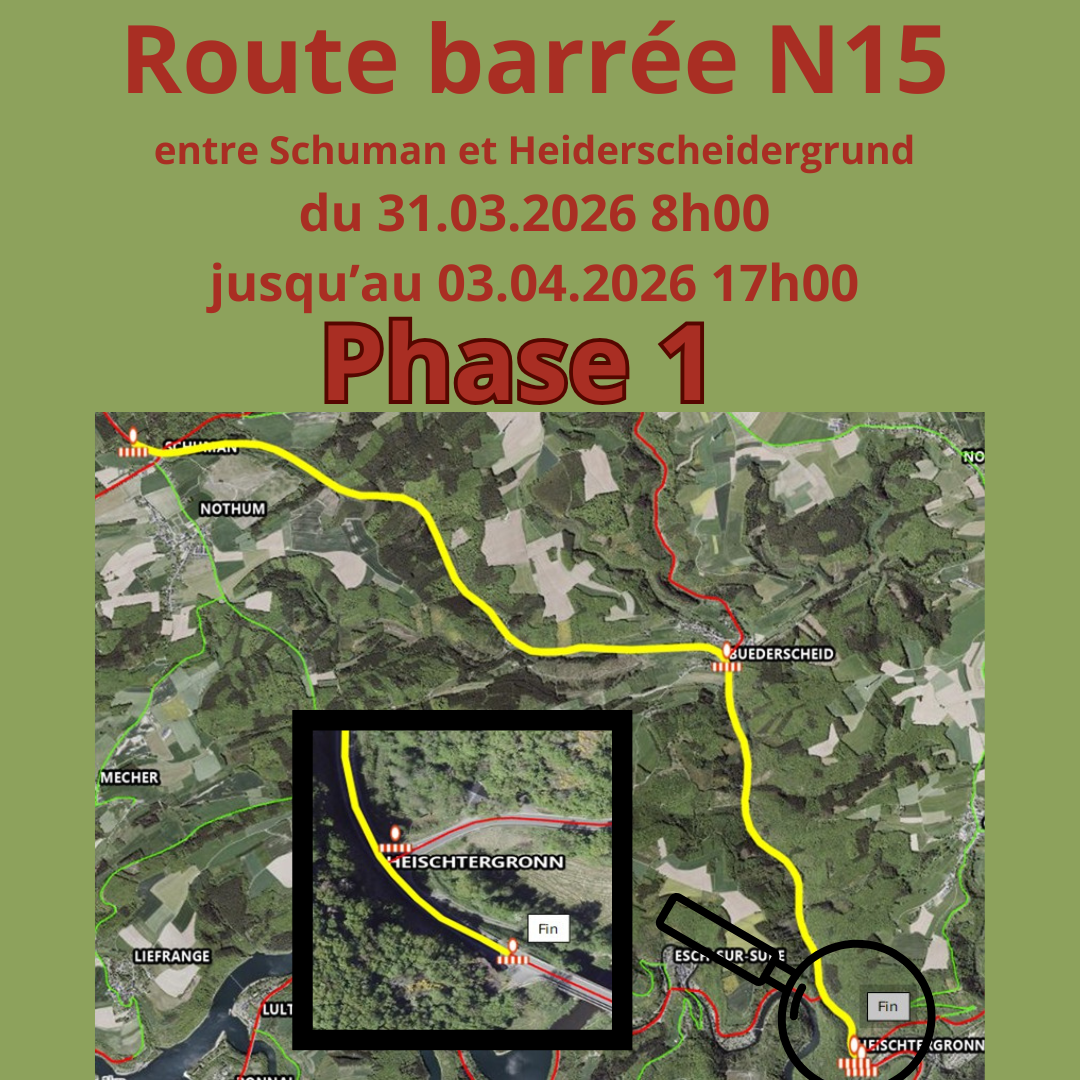 N15 - chantier en 3 phases