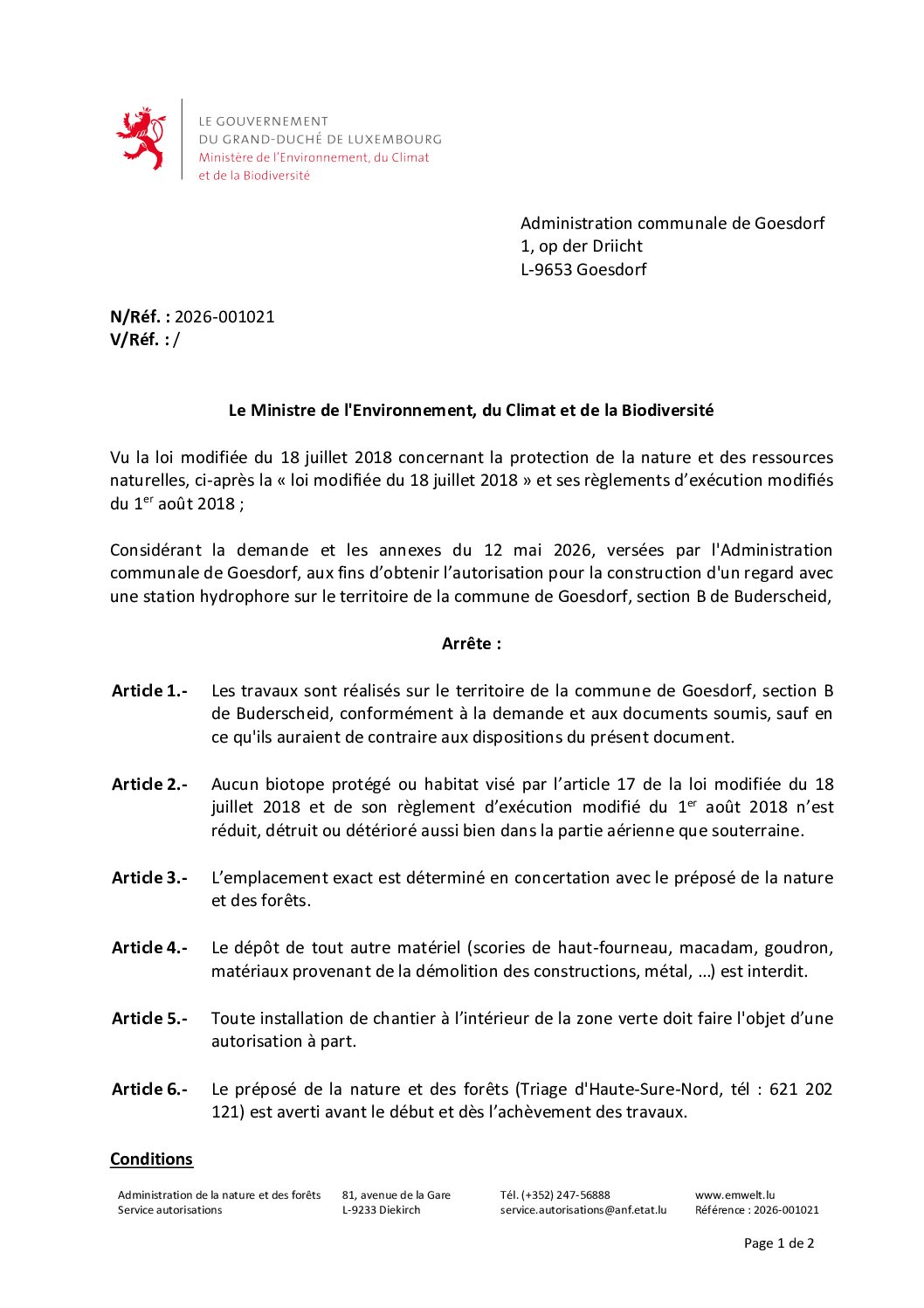 Décision 2026-001021