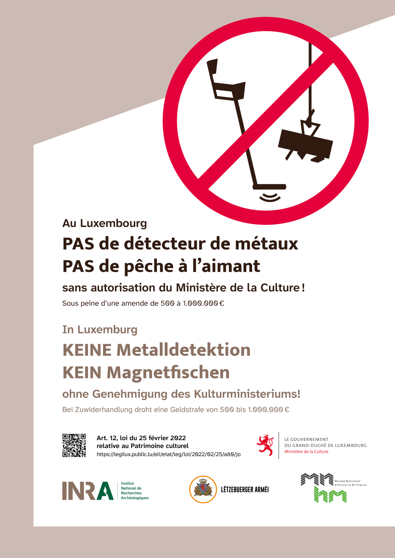 Campagne de sensibilisation INRA - détecteur de métaux