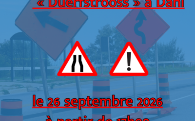 Rétrécissement de la rue « Duerfstrooss » à Dahl