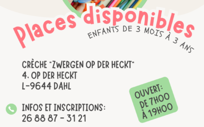 Fräi Plazen an der Crèche